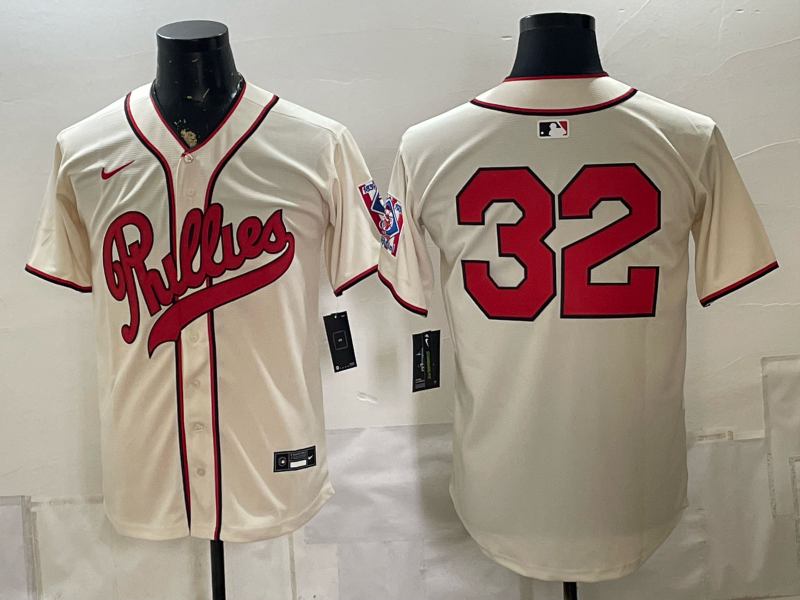 Men 2026 Philadelphia Phillies #32 cream Game Nike MLB Jersey 082600->philadelphia phillies->MLB Jersey